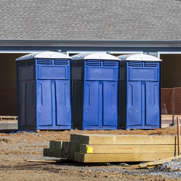 is there a specific order in which to place multiple portable toilets in Lithia FL